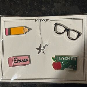 PinMart Teacher Enamel Pin Set